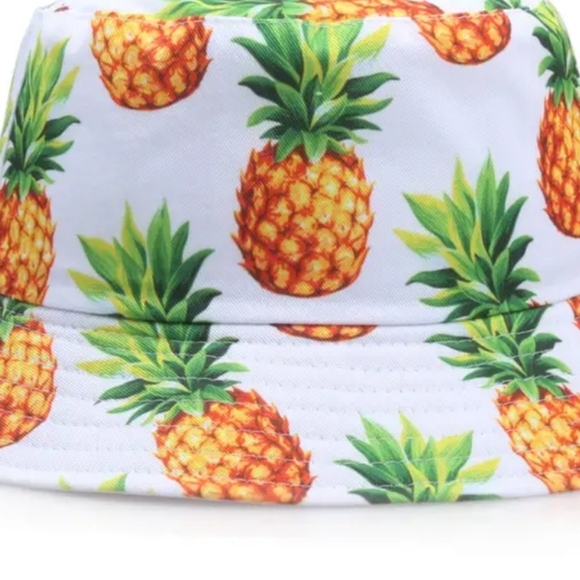 Restocked! NEW! Packable & Reversible Pineapple Bucket hat - Picture 4 of 10